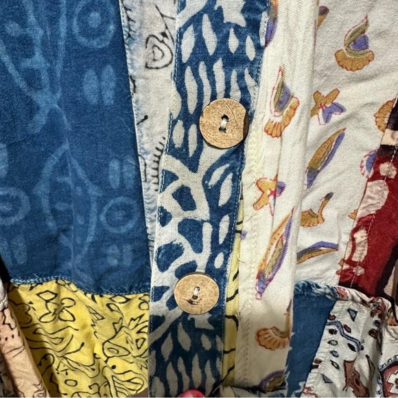 Sacred Threads Boho Patchwork Top - Picture 7 of 7